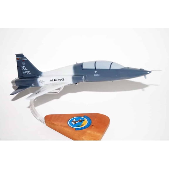 96th Flying Training Squadron T-38 Talon Model, 1/46 (12") Scale, Mahogany, Trainer