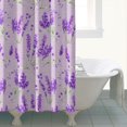 thumbnail image 5 of Peony and Butterfly Garden Curtain – Watercolor Botanical Floral Design for Fresh Bathroom Aesthetic, 5 of 5