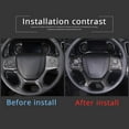 thumbnail image 4 of TINKI Steering Wheel Cover Trim for Honda Pilot 2019-2022/ Honda Passport 2019-2023 Elite, ABS Material Car Steering Wheel Button Frame Decoration Protector Accessories, 4 of 7