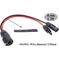 thumbnail image 2 of HAHADAXA 10AWG Solar Female & Male Connector to 2 Pin Male Power Industrial Circular Connector for fit Solar Panel Suitcase, Forrest River RV Ports, Grand Design RV's Industry (0.4m/1.3ft), 2 of 7