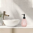 thumbnail image 2 of Unique Bargains 1 Pc Durable Argyle Pattern Soap Dispenser 11.84oz Orange Black, 2 of 6