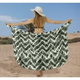 thumbnail image 5 of LA LEELA Women's Pareo Beachwear Summer Wraps Bikinis Beach Swim Cover ups Sarongs Vacation Long Women Swimwear Coverups One Size Jade, Aztec, 5 of 5