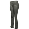 thumbnail image 3 of MixMatchy Women's Comfy Bootcut Curvy Fit Trouser Pants, 3 of 3