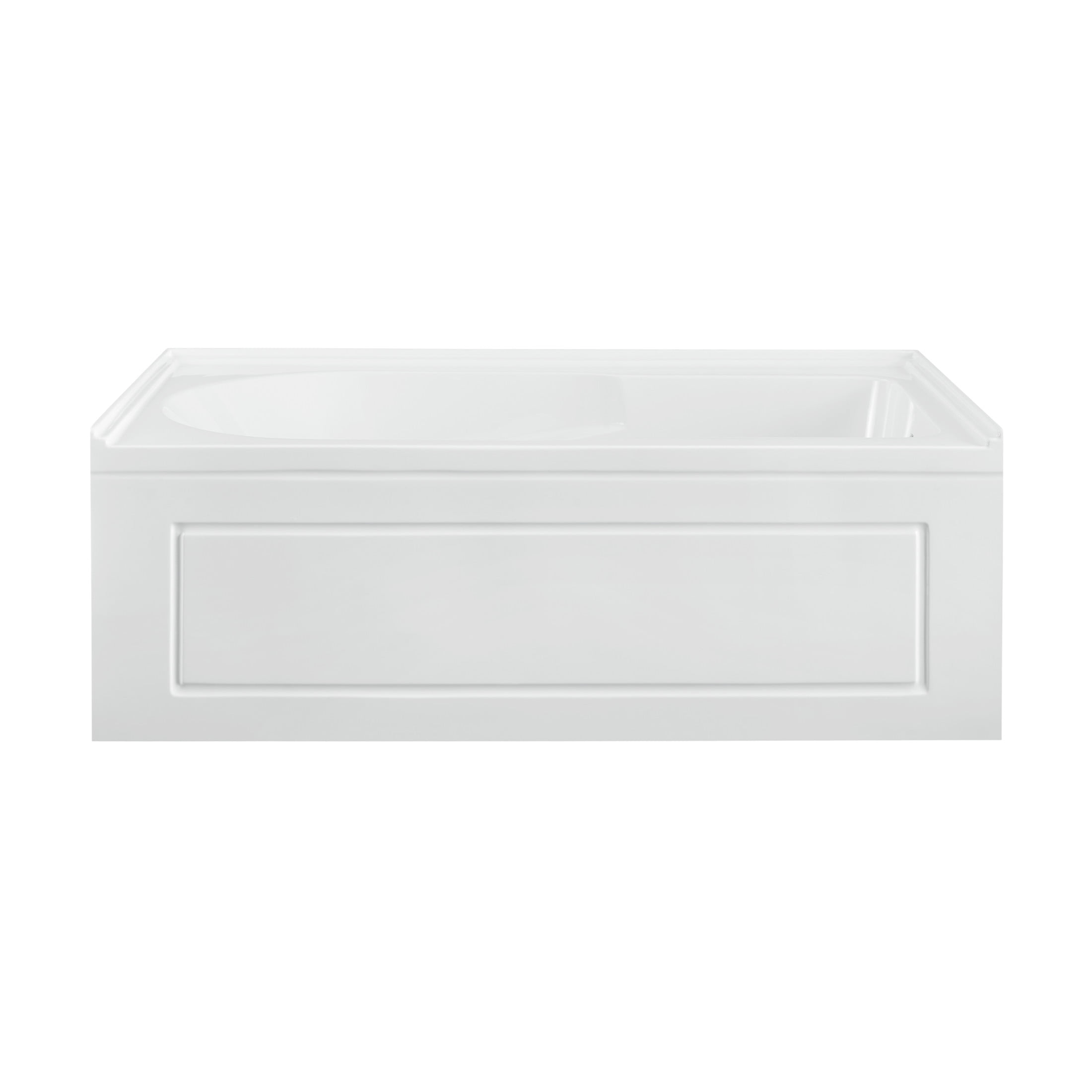 Concorde 60" x 32" Acrylic Glossy White, Alcove, Integral, Right-Hand Drain, Apron Bathtub