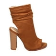 thumbnail image 2 of New Women Liliana Anson-1 Suede Peep Toe Ankle Cutout Block Heel Slouch Bootie, 2 of 6