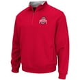 thumbnail image 2 of Men's Colosseum Scarlet Ohio State Buckeyes Tortugas Quarter-Zip Jacket, 2 of 3