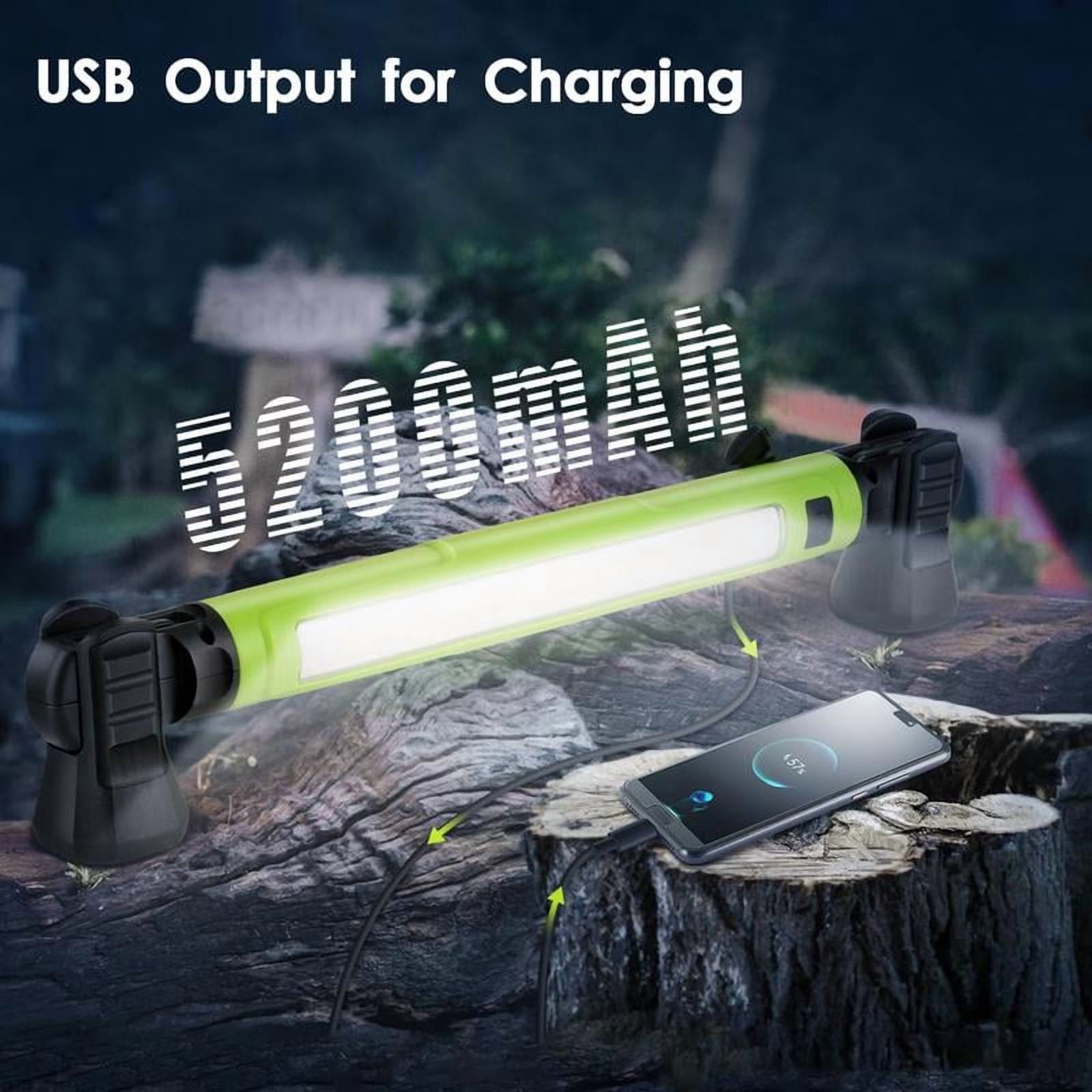 3000LM Worklight Flashlight, 5200mAh Rechargeable Underhood Lighting with Magnetic Base & Hanging Hooks, Handy Light for Car Repair/Garage/Job site/Power Outage/Emergency, Waterproof Durable Ledlight