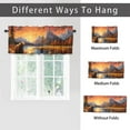 thumbnail image 6 of Forest Bear Window Curtain Valances Country Natural Scenery Lake Wildlife Farm Animals Camping Rod Pocket Window Valance for Living Room Bathroom Bedroom Kitchen 54 by 18 in, 1 Panel, 6 of 6