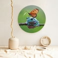 thumbnail image 5 of Honeii Butterfly Landing On Head Dumpy Frog Print Elegant Bone China Decorative Plate, Porcelain Plate,Art Crafts,Ceramic Ornaments for Home Office Wall Decor-10in, 5 of 6