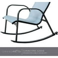 thumbnail image 5 of Grand patio Outdoor Mesh Sling Rocking Chair, Steel Rocker Seating Outside for Front Porch, Garden, Patio, Backyard (Blue 1PC), 5 of 5