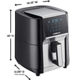 thumbnail image 2 of 7 Qt Air Fryer with Dehydrator Function, 1700W XL Air Fryer with 3 Dehydrating Racks, Touch Screen Display, Preheat & Broil Functions (Silver), 2 of 5