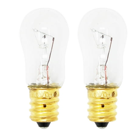 

2-Pack Replacement Light Bulb for General Electric GSS25IFPHCC Refrigerator - Compatible General Electric WR02X12208 Light Bulb
