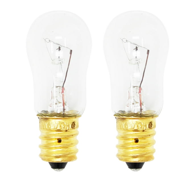 2-Pack Replacement Light Bulb for General Electric GSH22JGBBCC Refrigerator - Compatible General Electric WR02X12208 Light Bulb