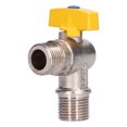thumbnail image 4 of FLAMEEN Angle Stop Valve,Shut Off Angle Valve,Natural Gas Valve G1/2 Male Thread Electroplating Angle Stop Valve Accessory Parts, 4 of 8