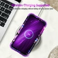thumbnail image 7 of Casetego for Samsung Galaxy A36 5G/A56 5G Case,Glow in The Dark Three Layer Heavy Duty Shockproof Hard Plastic Bumper+Soft Silicone Protective Case,Dark Purple Butterfly, 7 of 7