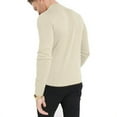 thumbnail image 4 of YAZI Men Regular Fit Basic Lightweight Long Sleeve Pullover Top Mock Turtleneck T-Shirt, 4 of 5