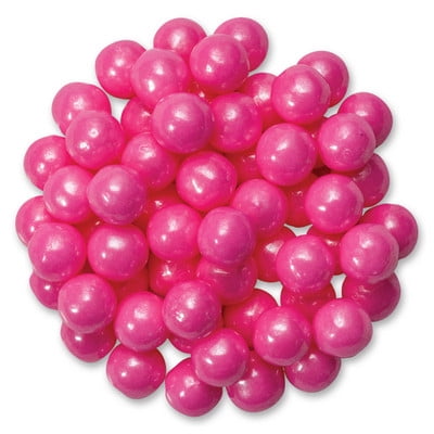 Edible Sugar Flowers - Edible Sugar Pearls Dragees Decoration Balls - PINK 2 oz.