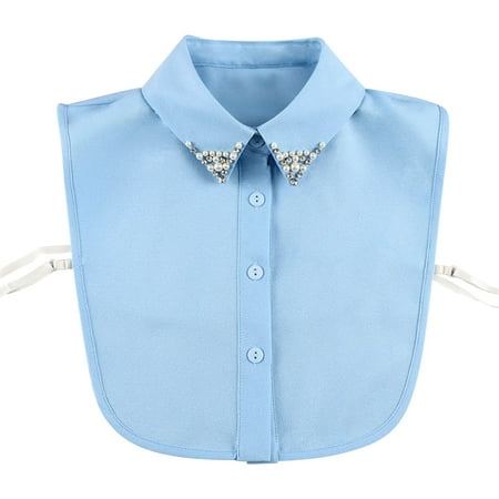 

Uposao Women s Chiffon False Collar Fashionable and Beautiful False Collar for Casual and Important Occasions Blue
