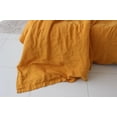 thumbnail image 4 of Pavish Export Linen 100% Pure Mustard Yellow Duvet Cover With 2 Pillow Case Closure Luxurious Cozy Comfy Soft Cover 120X120, 4 of 4