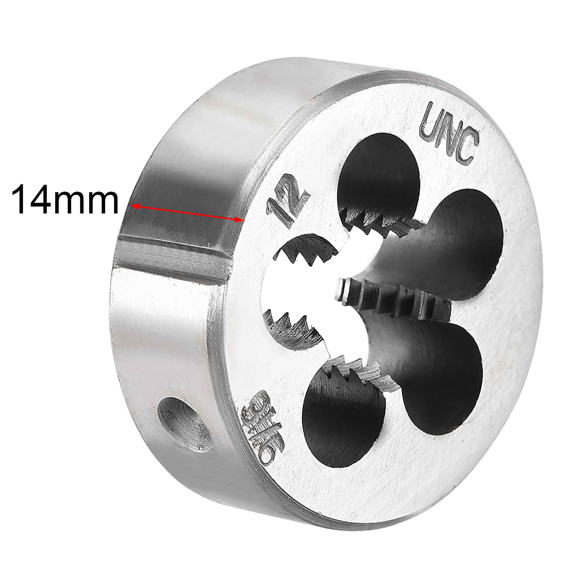 Uxcell 9/16-12 UNC Alloy Tool Steel Machine Thread Round Threading Dies 2 Pack - image 3 of 3
