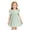 S333 Green, variant on Tfken Girls Dresses For Summer Butterfly Print Fly Sleeve Crew Neck Dresses With Bowknot Trendy Daily Wear Teen Elegant Clothes Blue Size 5-6 Years