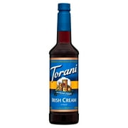 Torani Sugar Free Irish Cream Syrup, Zero Calorie, Authentic Coffeehouse Syrup, 25.4 oz