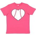 thumbnail image 3 of Inktastic Heart Shaped Baseball Youth T-Shirt, 3 of 5