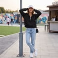 thumbnail image 5 of Womens Hoodies Half Zip Y2k Cute Sweatshirts Fall Winter Fashion Workout Sweatshirts 2026 L, 5 of 7