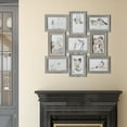 thumbnail image 2 of Gray & Gold Vintage Style Wall Hanging Photo Collage Picture Frame - 19.5" x 19.5", 2 of 6