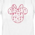 thumbnail image 2 of Women's Mickey & Friends Mickey and Friends Minnie Heart Silhouette Graphic Tee White Large, 2 of 4