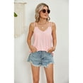 thumbnail image 7 of XCHQRTI V Neck Suspenders Tank Tops for Women Sleeveless Casual Flowy Shirts Tunic Summer Tank Tee, 7 of 7