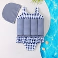 thumbnail image 4 of Jinhomg Cute Bikinis for Teens Girls 2025 Trendy Cut Out Ruffle Hem Vacation Bathing Suits Little Kids Tie Dye Print Beach Swimsuit Summer Saving 2-3Years Blue, 4 of 7