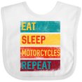 thumbnail image 3 of Inktastic Eat Sleep Motorcycles Repeat Boys or Girls Baby Bib, 3 of 4