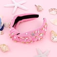 thumbnail image 3 of Diadema anudada con forma de sirena YARIEW para niñas (rosa), 3 of 8