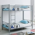 thumbnail image 2 of Pemberly Row Twin Over Twin Metal Bunk Bed in Silver, 2 of 5