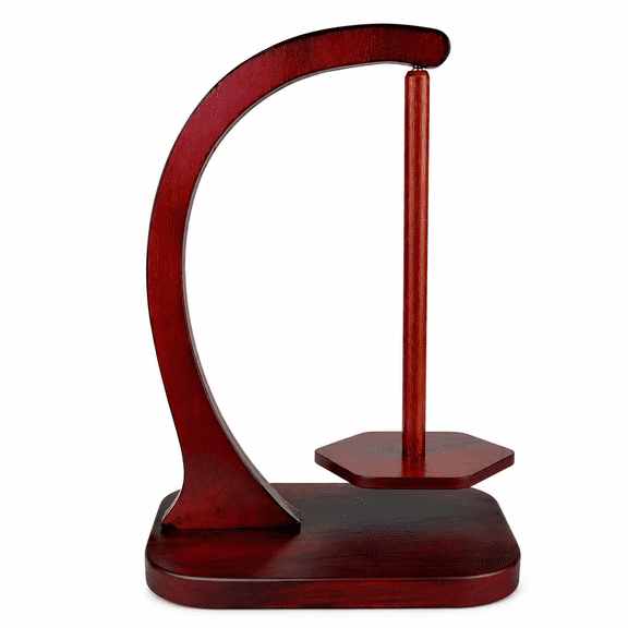 Wooden Yarn Holder for Crocheting & Knitting, Magnetic Rotating Yarn Spinner, Anti-Slip Base Yarn Stand Organizer, Crochet Accessories Gift for Women Mom Grandma