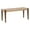 Brown Stain, variant on Linon Patty Rubberwood Bench Handwoven Rope Seat 18" High in Natural Brown