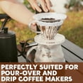 thumbnail image 6 of 200 Count #1 Cone Coffee Filters, Disposable Natural Unbleached Paper Filters for V60 Pour Over and Drip Coffee Makers, 1-2 Cup, Suitable for Home and Coffee Shop Use, 6 of 8