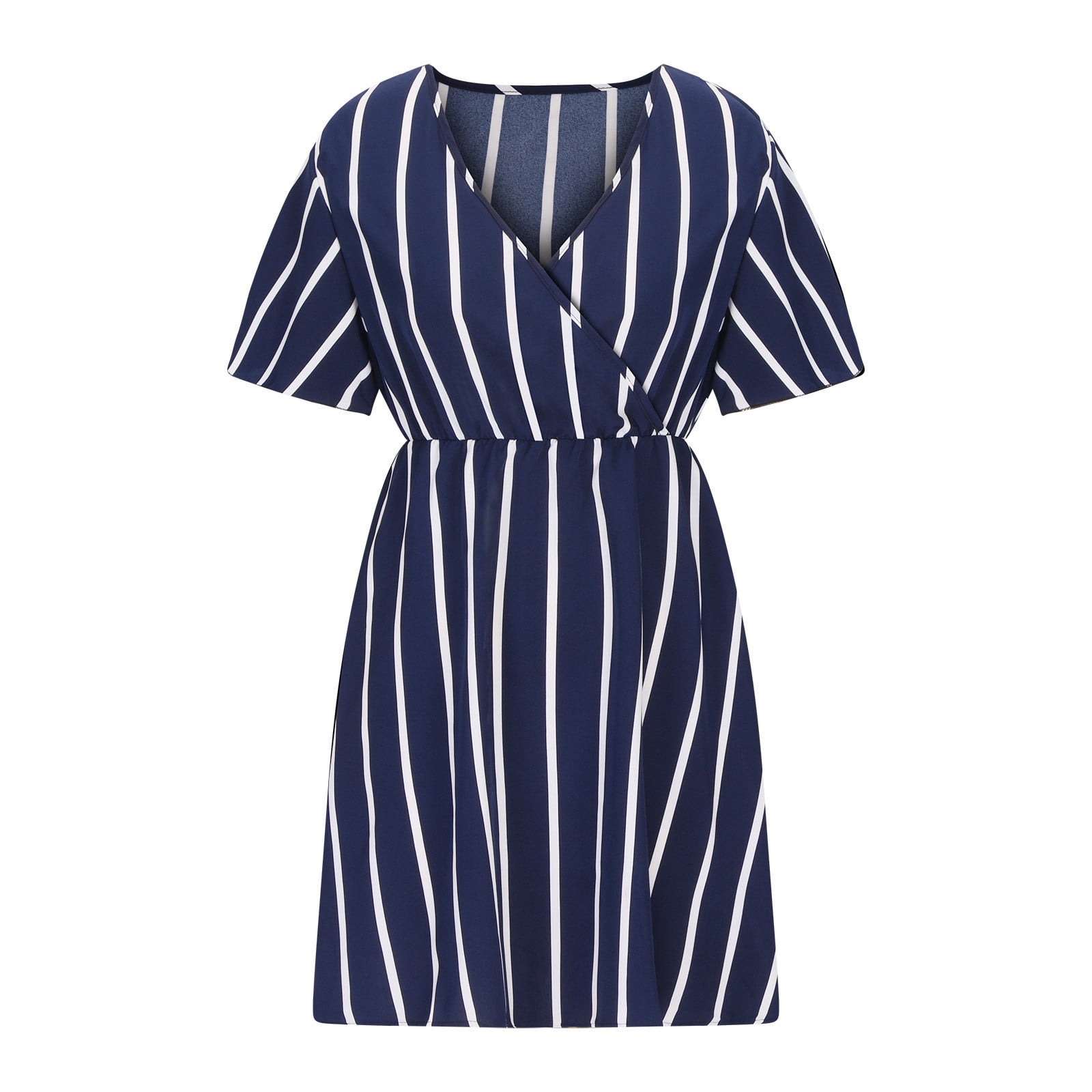 ZZwxWA Summer Dresses for Women Empire Waist Plus Size Wrap Hem Short Dresses Short Sleeve V-Neck Striped Print Mini Sun Dress Cocktail Party - Walmart Business Supplies ZZwxWA Summer Dresses for Women Empire Waist Plus Size Wrap Hem Short Dresses Short Sleeve V-Neck Striped Print Mini Sun Dress Cocktail Party - Walmart Business Supplies