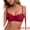 Red, variant on Women's Bra Half Cup Underwire Maximizer Push Up Lingerie L Red