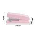 thumbnail image 3 of Mini Portable Stapler | Durable Plastic & Metal Design | Pink & Green | Fits 24/6 26/6 Staples | 12x5x2.3cm | 20 Sheet Capacity | Easy One-Finger Press | Temporary & Permanent Modes, 3 of 6