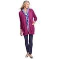 thumbnail image 5 of Woman Within Women's Plus Size The Cotton Perfect Boyfriend Cardigan Sweater, 5 of 5