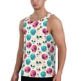 thumbnail image 2 of Zufioo heart Skull cute Print Men's Vest, Sleeveless Quick-drying Muscle T-shirt, Suitable for Sports Fitness, Home Leisure Wear-Small, 2 of 7
