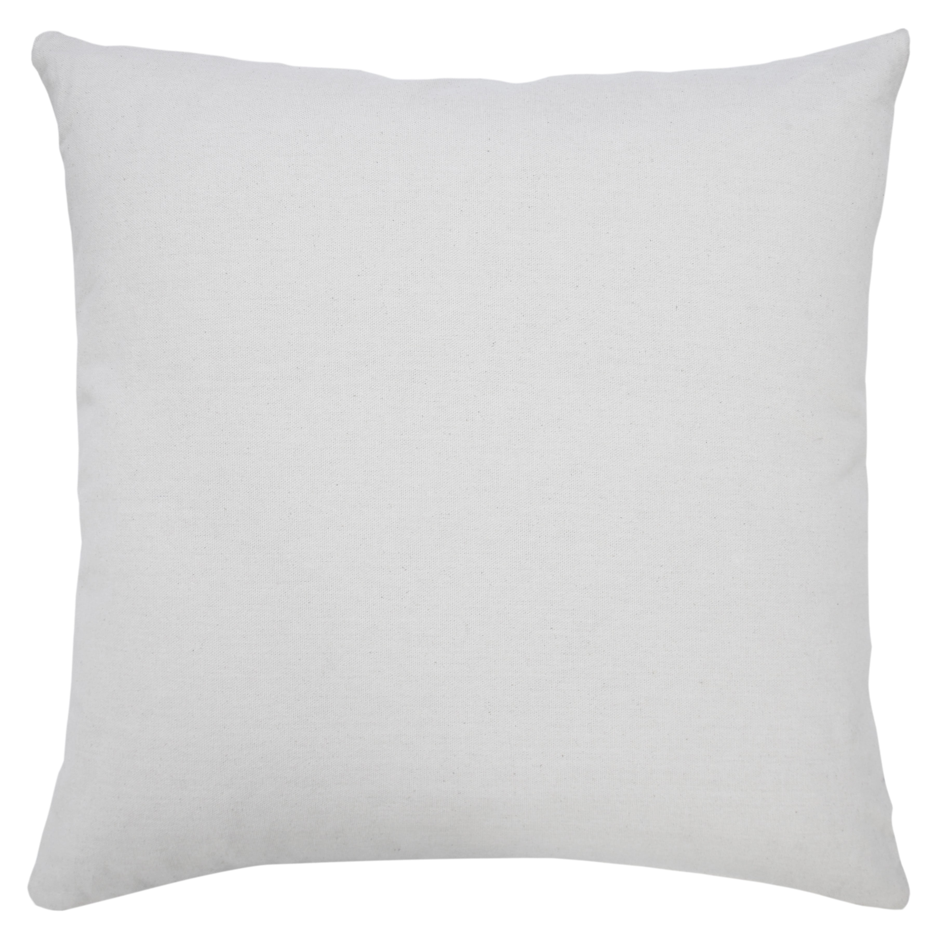 Ox Bay Ava 20" x 20" Pale Gray/White Medallion Cotton Adult Decorative Throw Pillow