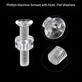 thumbnail image 4 of Uxcell M6 x 30mm Plastic Phillips Machine Screws with Nuts and Flat Washers, PC Flat Head Machine Bolts 20 Sets, 4 of 4