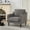 Gray, variant on Mid-Century Accent Chair,Linen Fabric Upholstered Armchair,Modern Reading Chair,Side Chair,Comfy Living Room Chair,Single Sofa With Back Pillow And Wood Legs For Bedroom Living Office Cafe