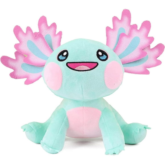 Plush Axolotl Stuffed Animal Plush Toy 9.8 ",Lovely Cartoon Soft Plush Doll Gifts for Children and Fans (Green)