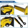 thumbnail image 4 of Palancas de freno y embrague cortas y largas para Kawasaki ZZR600 05-09, palanca de freno ajustable de motocicleta, aleación de aluminio, mango tono dorado con extremo negro, 4 of 6