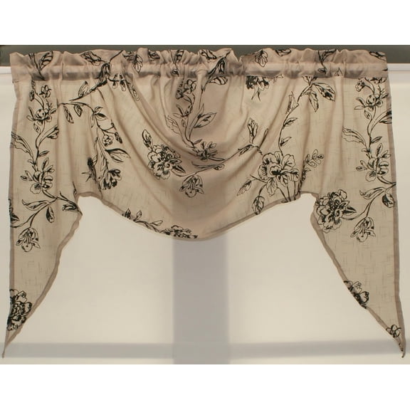 Fenwick Flocked Semi-Sheer Swagger 52Wx30L