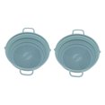 thumbnail image 2 of Fryer Silicone Liner, Air Cooker Silicone Pot Separate Oil Filtering Raised Edge 2pcs Reusable  For Microwave Ovens For Kitchen ANGGREK Fryer Silicone Basket, 2 of 8
